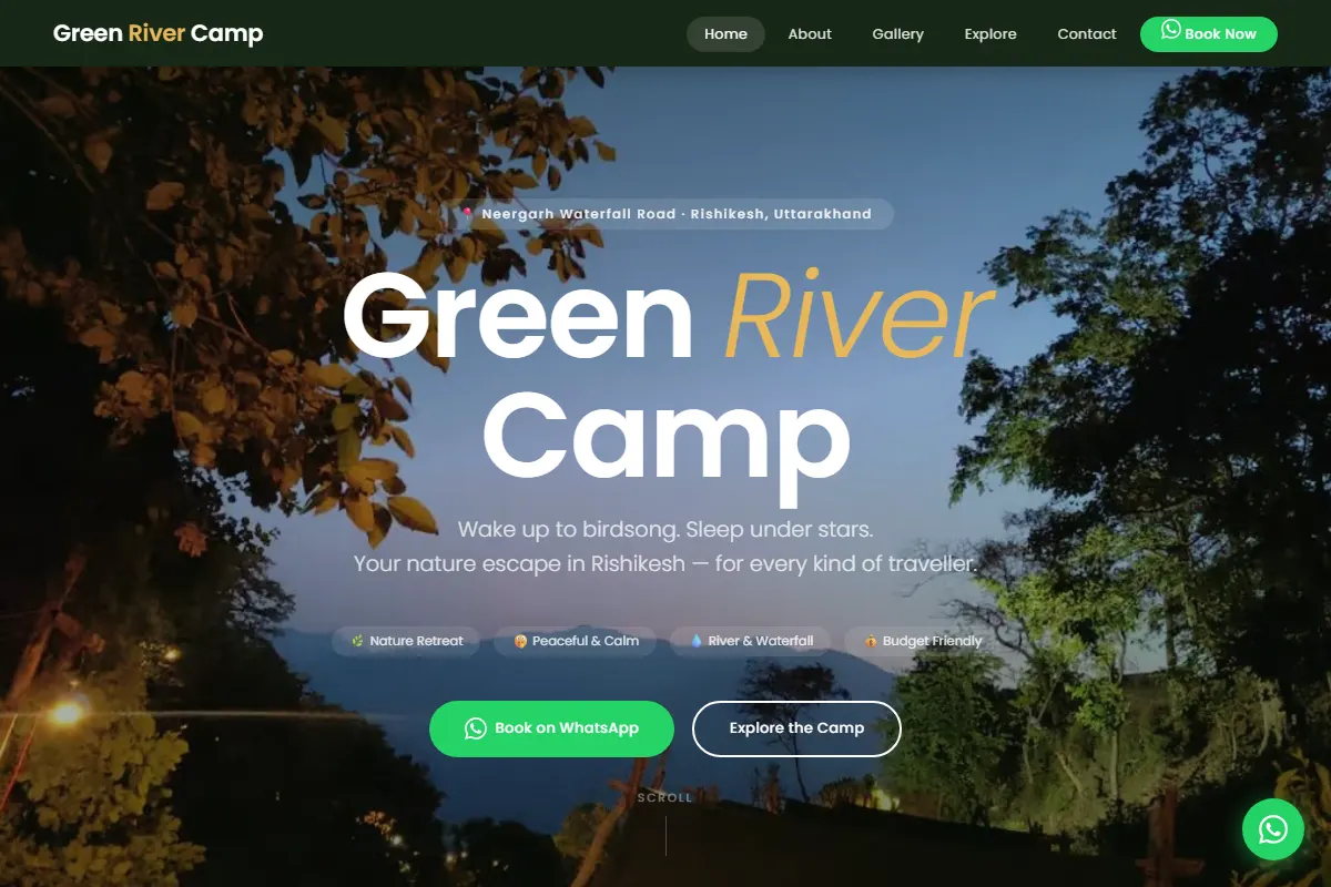 Green River Camp project showcase